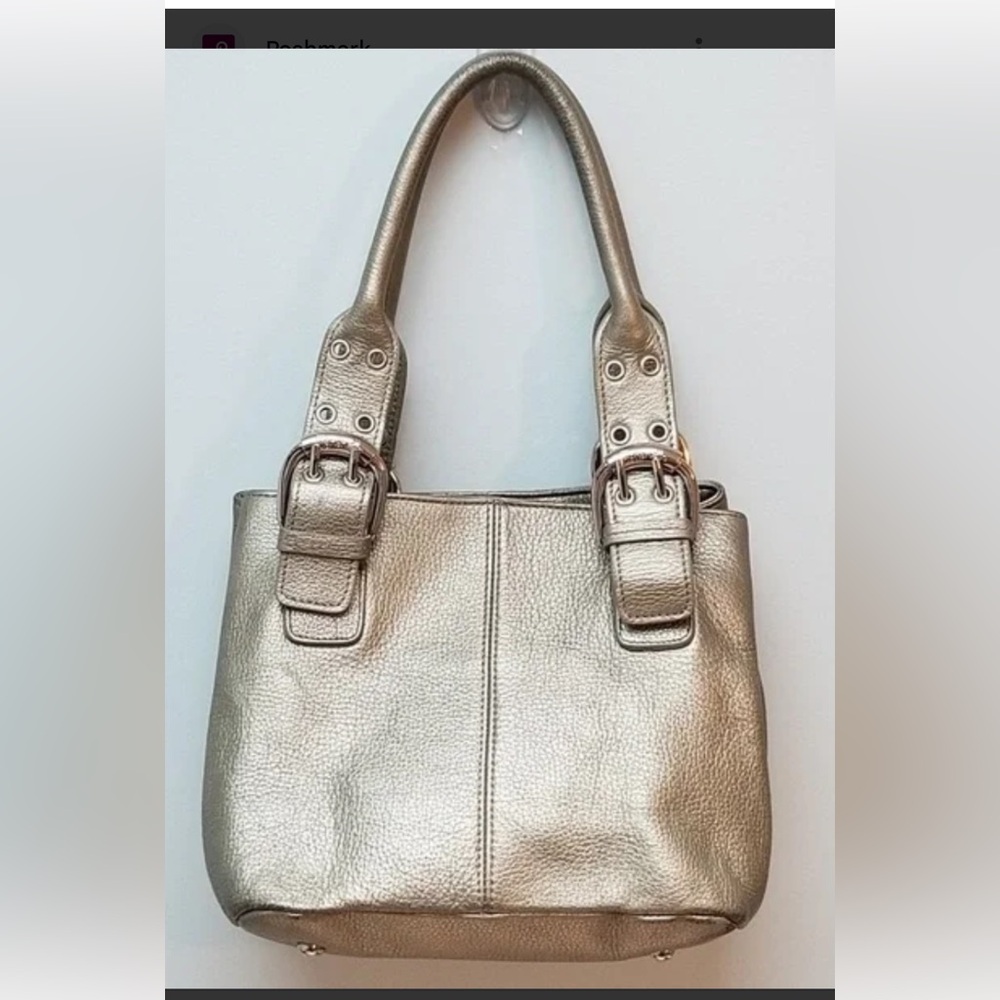 Tignanello Leather Handbag Purse Tote Bag - Picture 4 of 5